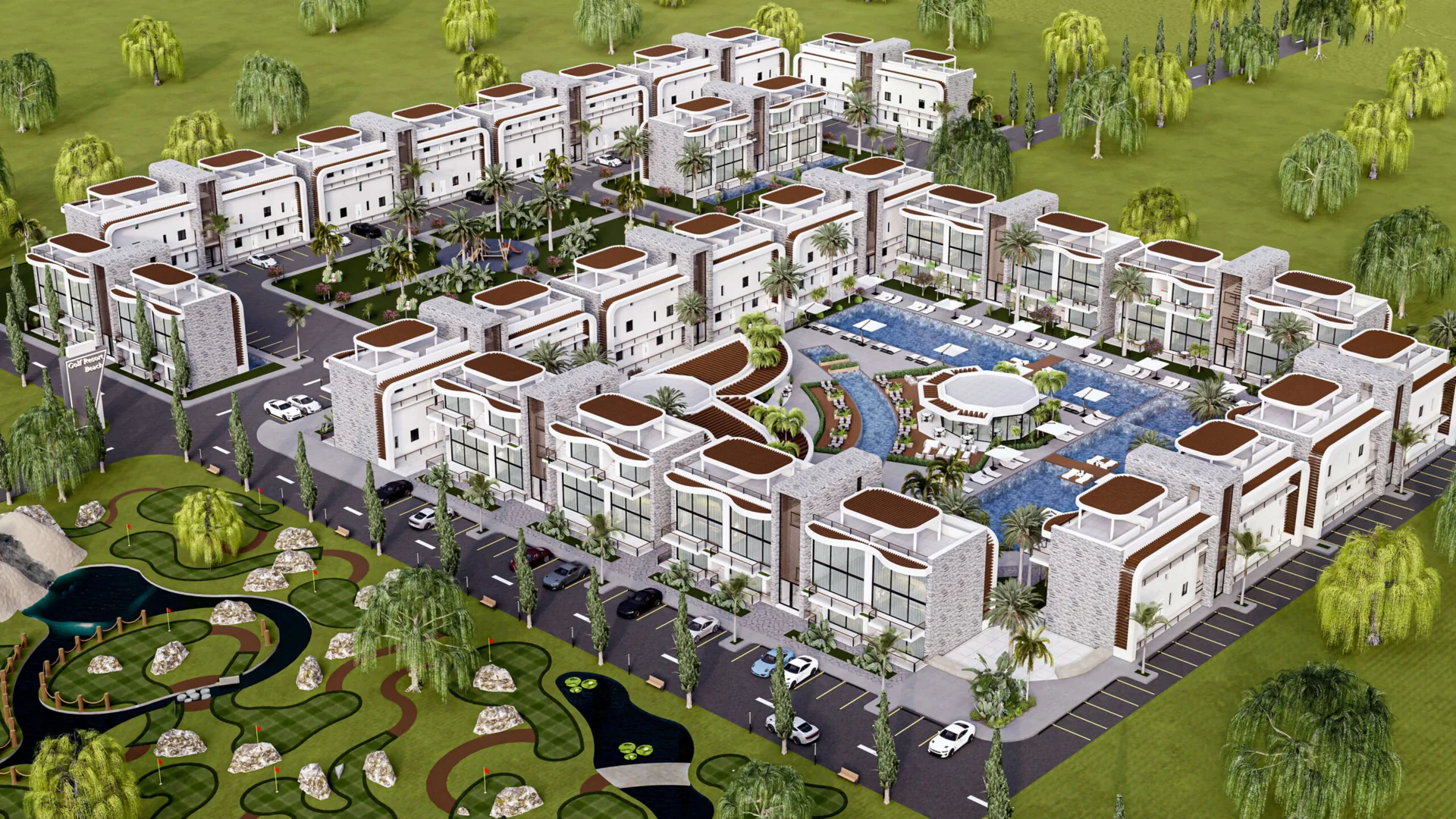 Golf Resort · Architectural visualization 10